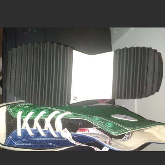High top platform Converse multi glitter sneakers - Picture 2 of 8